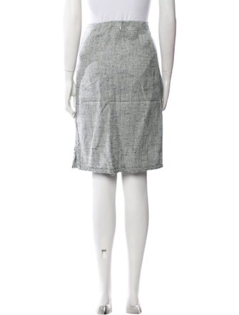 Carolina Herrera Tweed Pattern Knee-Length Skirt