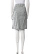Carolina Herrera Tweed Pattern Knee-Length Skirt