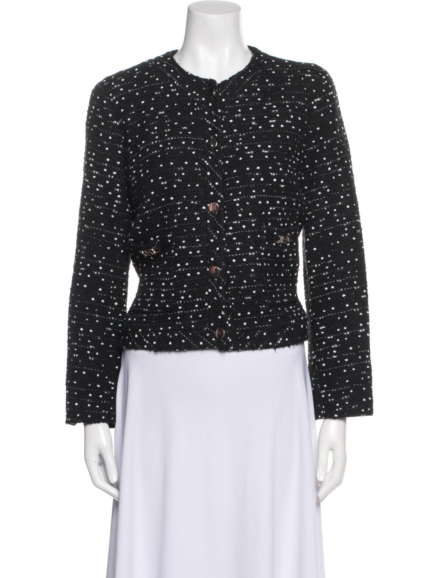 Carolina Herrera Polka Dot Print Evening Jacket