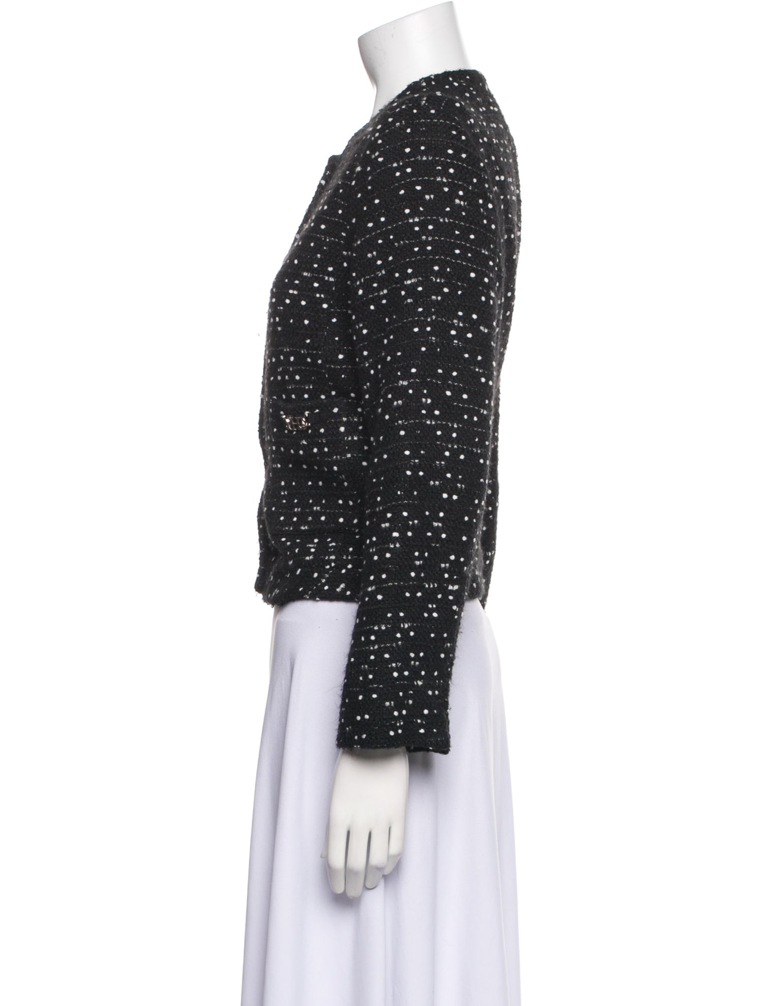 Carolina Herrera Polka Dot Print Evening Jacket
