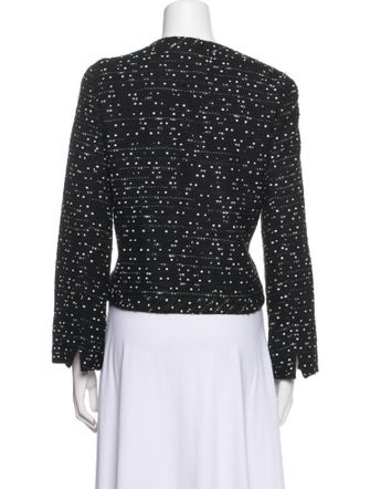 Carolina Herrera Polka Dot Print Evening Jacket
