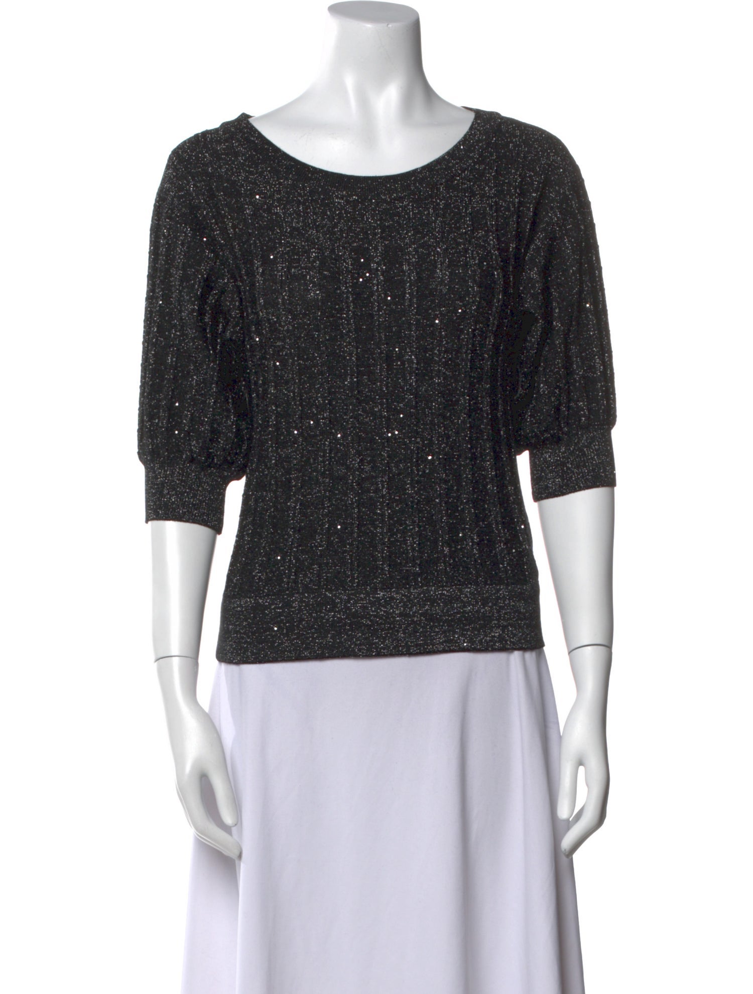 Carolina Herrera Silk Scoop Neck Sweater