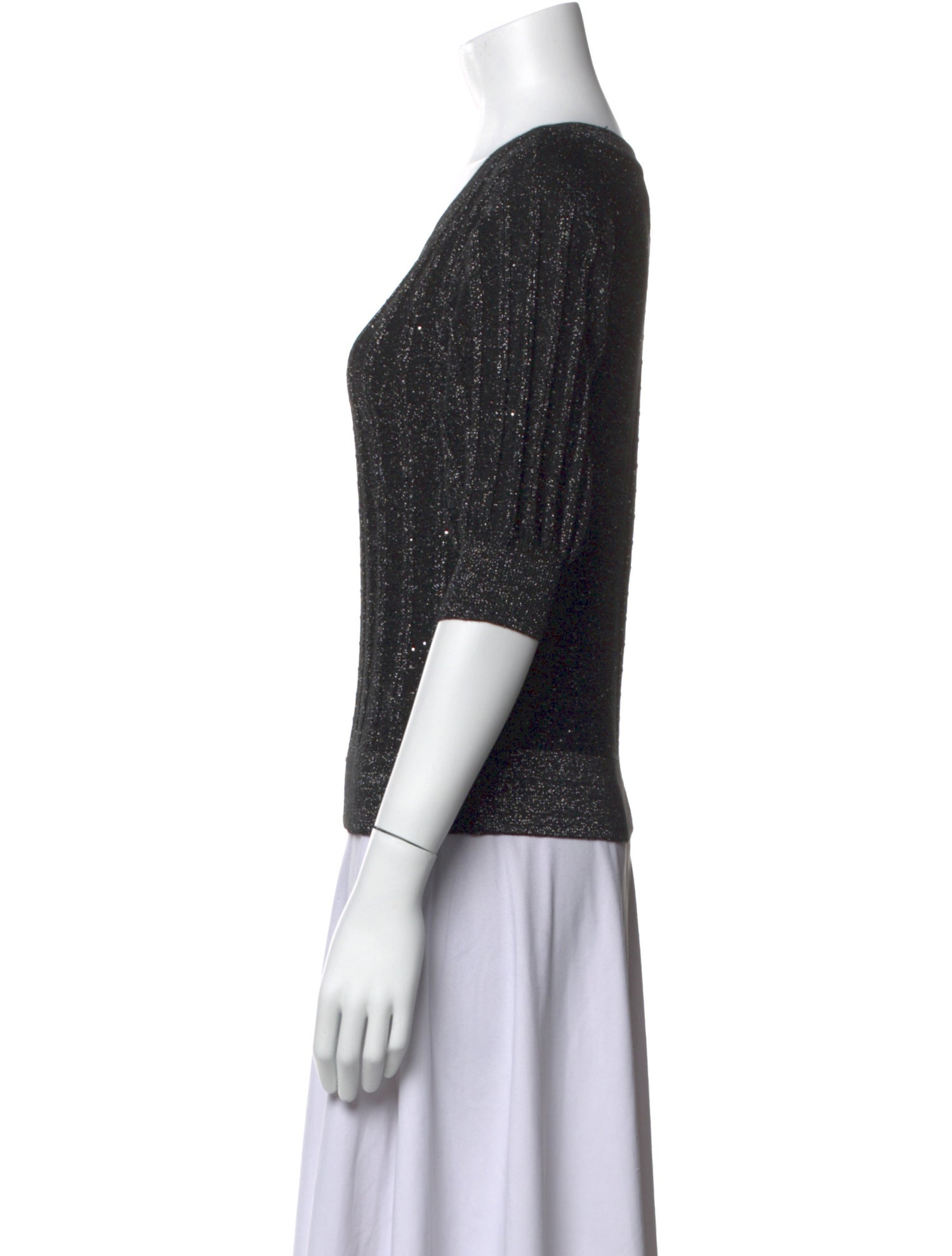 Carolina Herrera Silk Scoop Neck Sweater