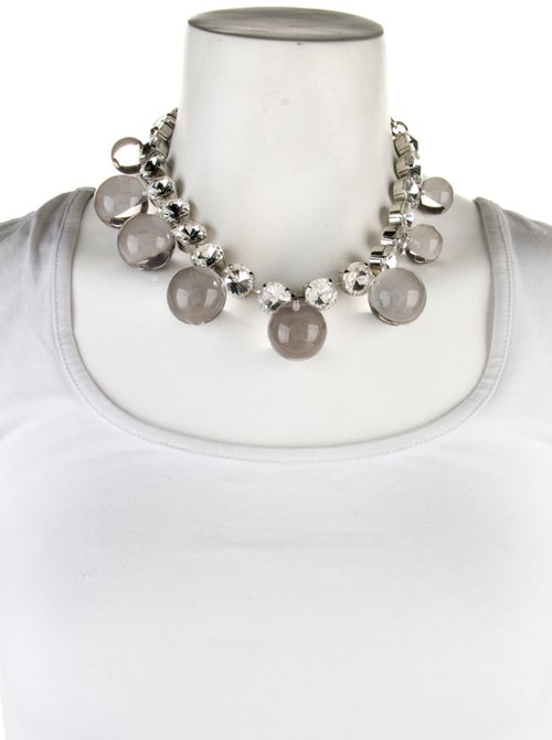 Carolina Herrera Crystal & Resin Collar Necklace