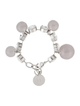 Carolina Herrera Resin Bead & Rhinestone Charm Bracelet