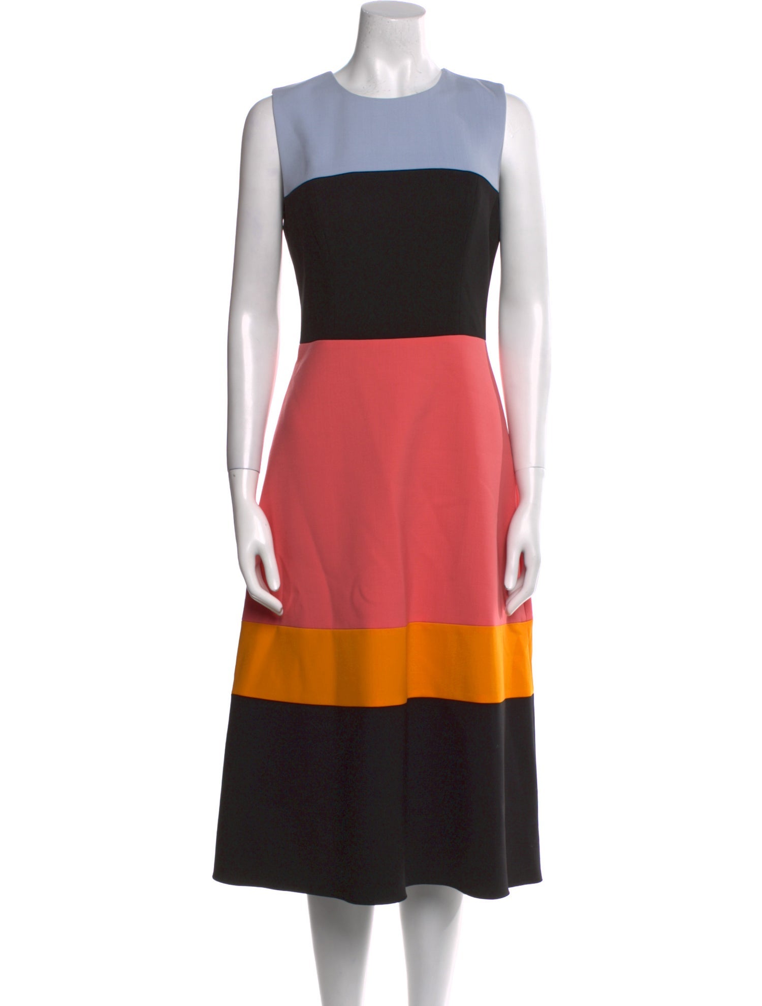 Carolina Herrera Virgin Wool Midi Length Dress