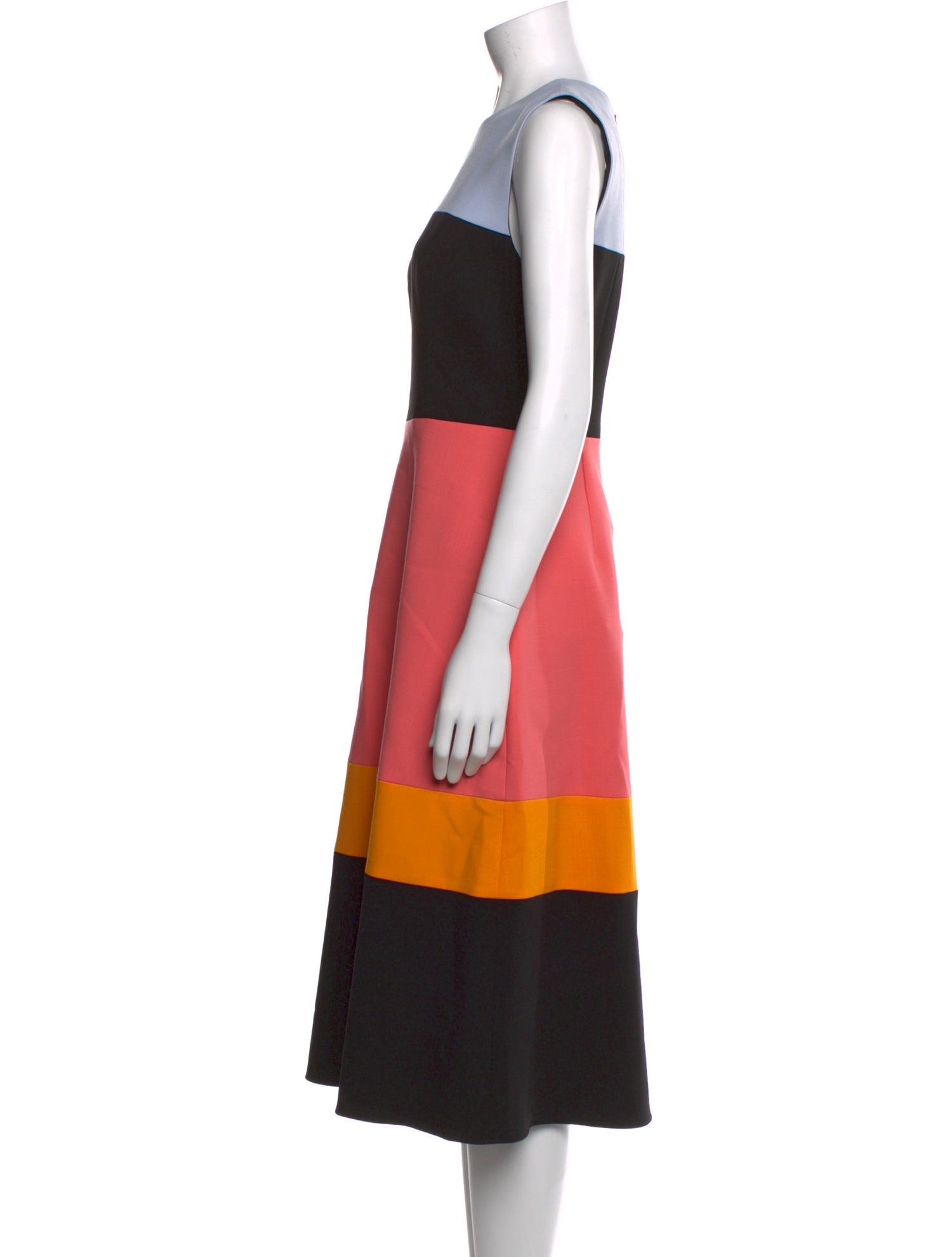 Carolina Herrera Virgin Wool Midi Length Dress