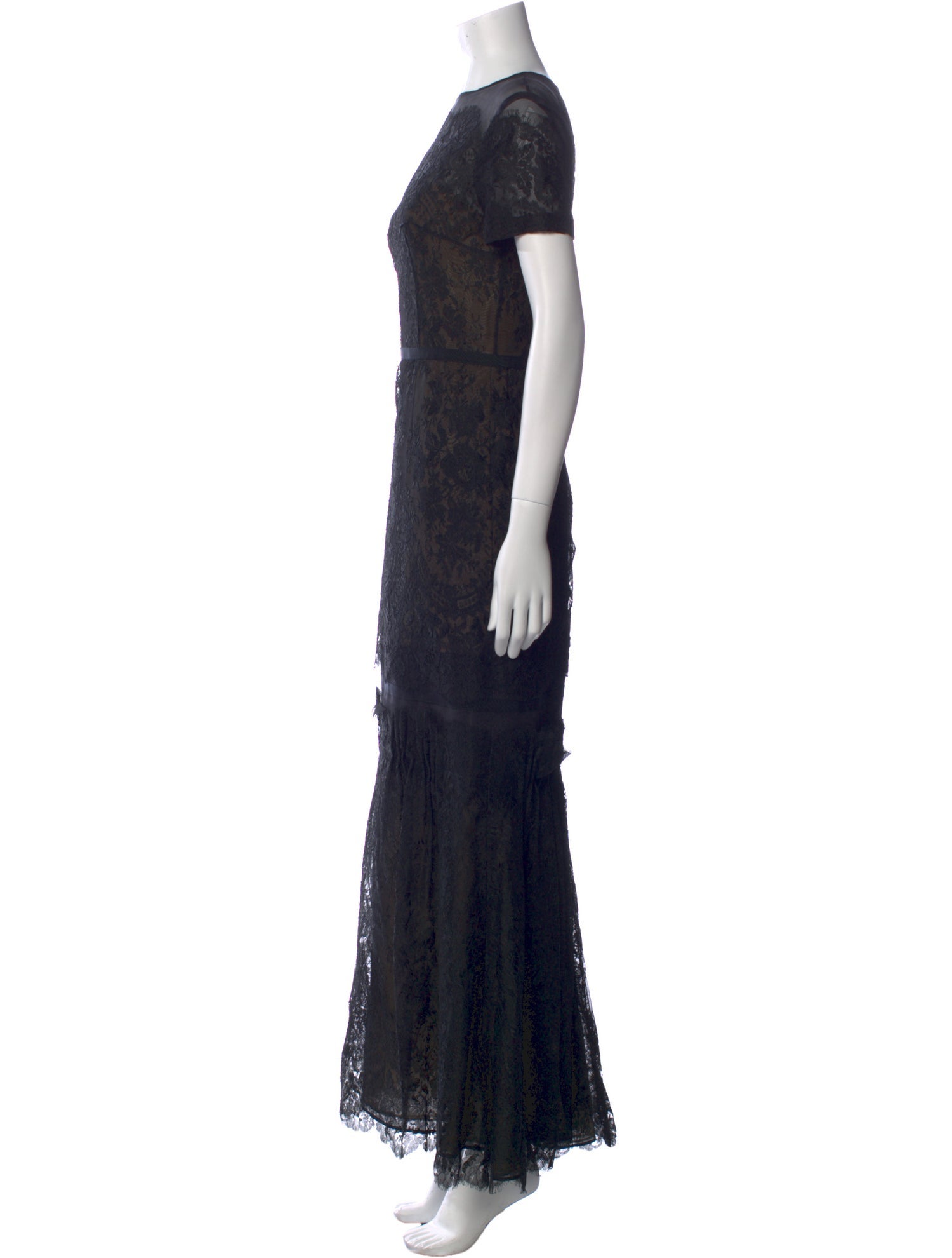 Carolina Herrera Lace Long Dress