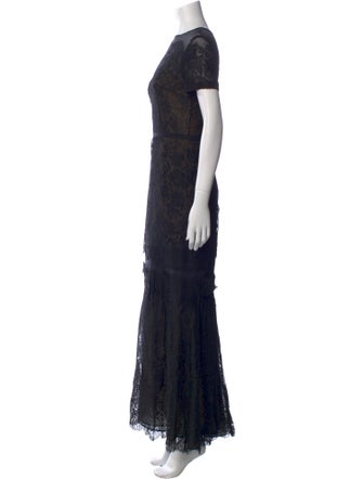 Carolina Herrera Lace Long Dress