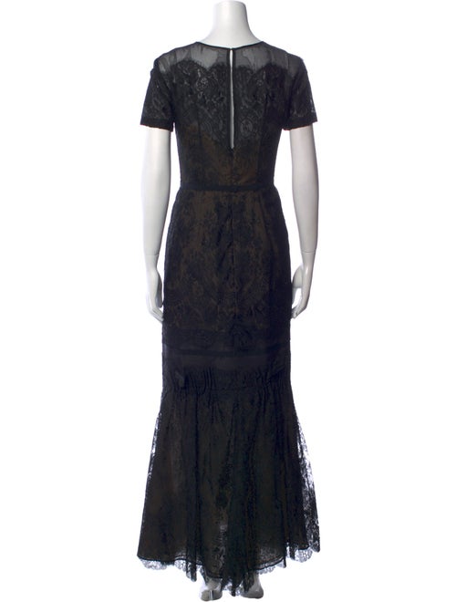 Carolina Herrera Lace Long Dress