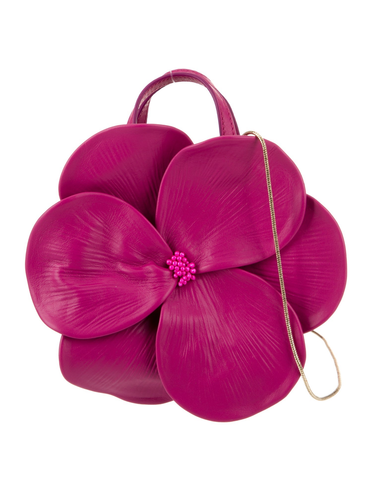 Carolina Herrera Leather Top Handle Bag