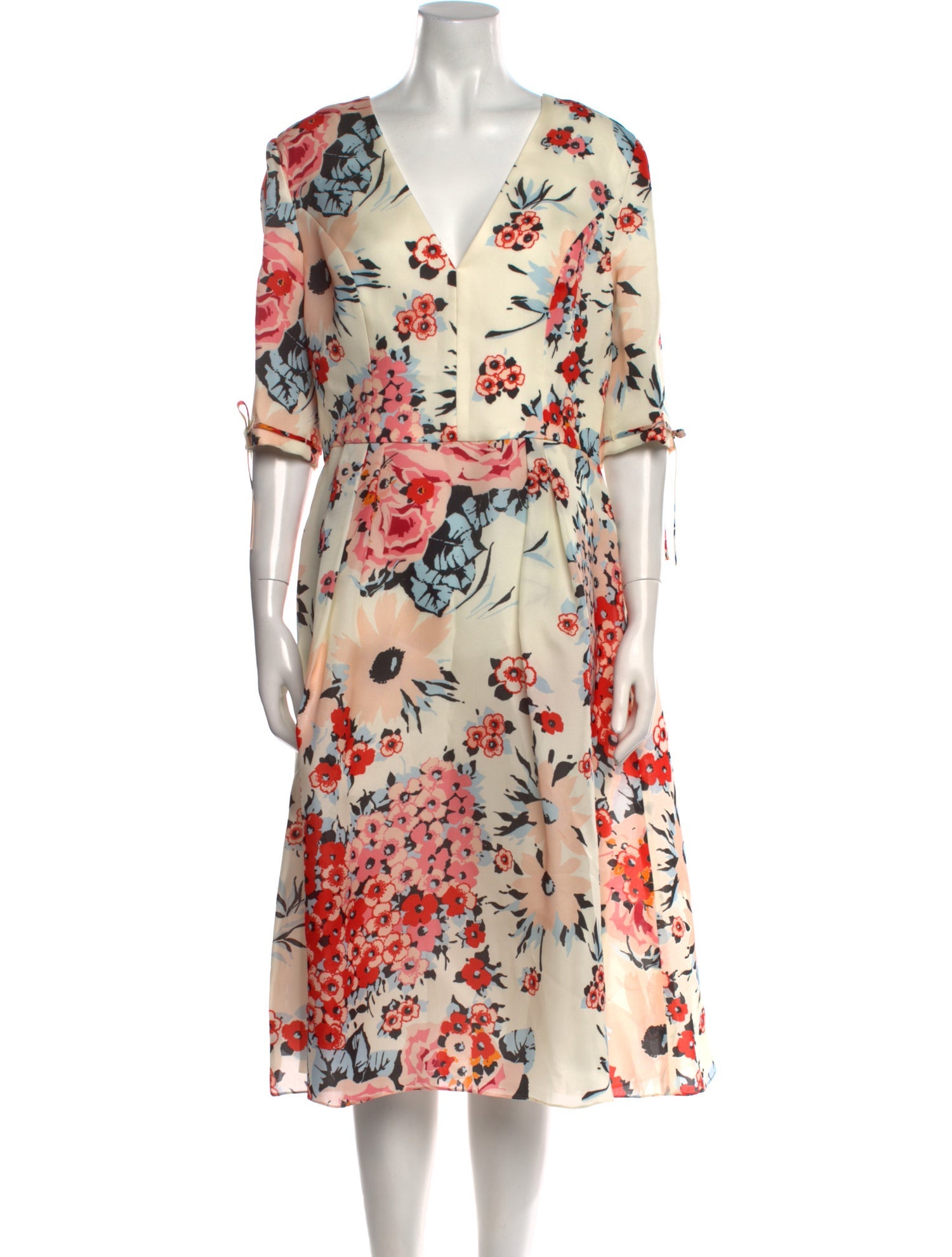 Carolina Herrera Silk Midi Length Dress