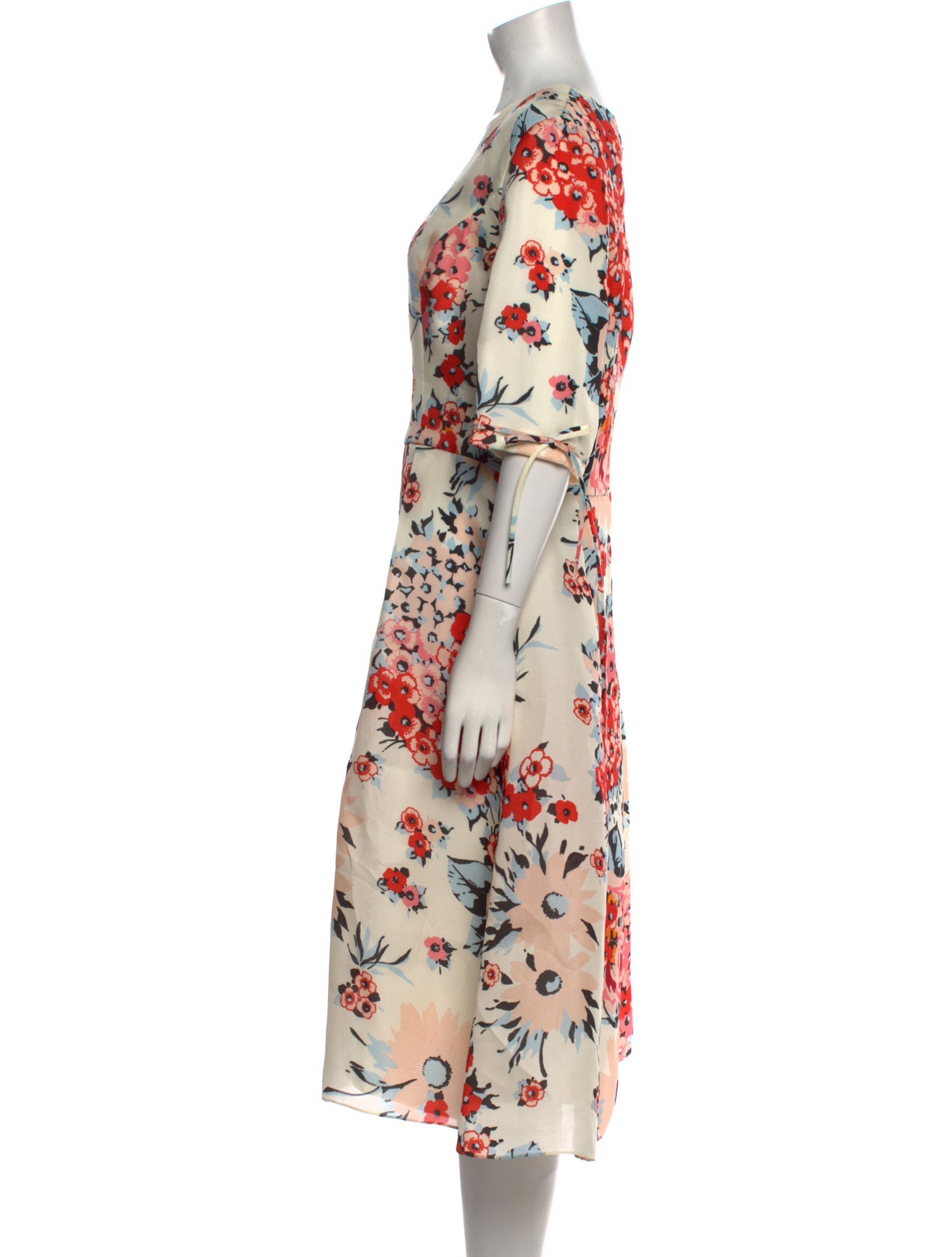 Carolina Herrera Silk Midi Length Dress