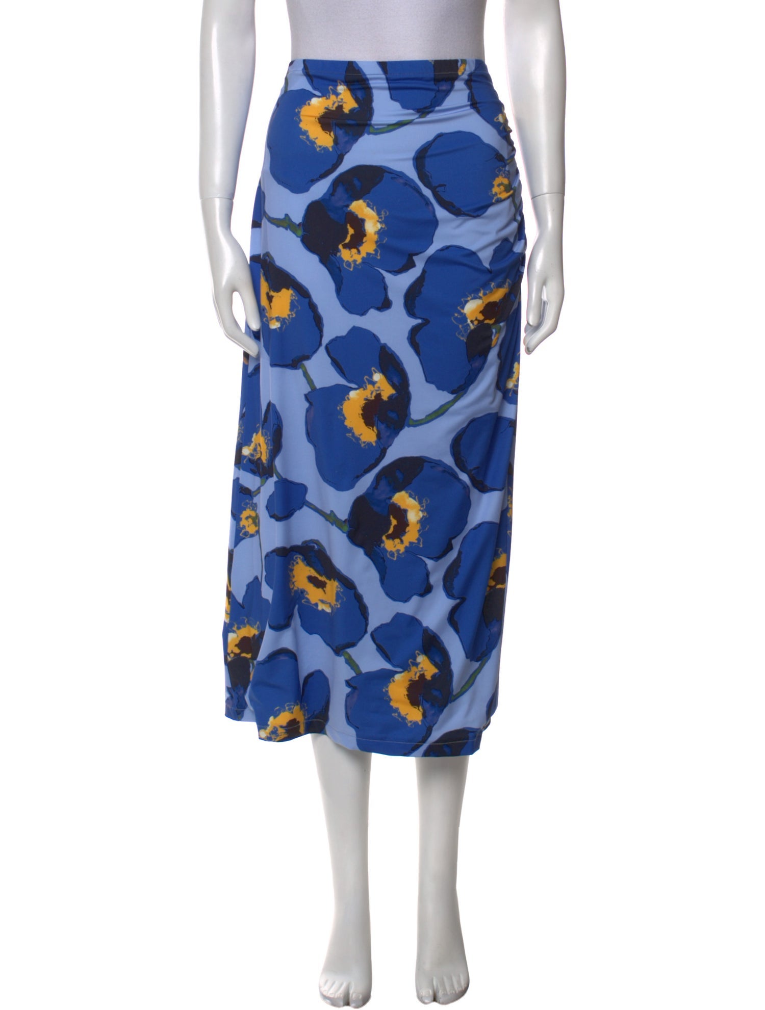Carolina Herrera Floral Print Midi Length Skirt