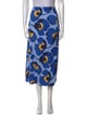 Carolina Herrera Floral Print Midi Length Skirt