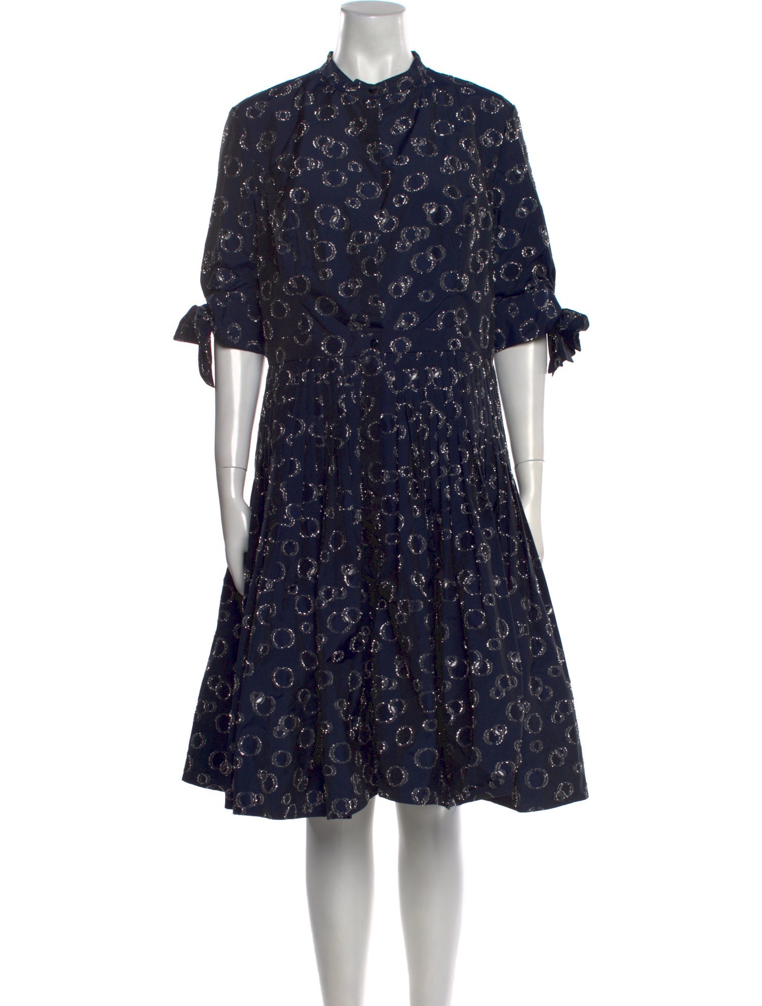 Carolina Herrera Floral Print Knee-Length Dress