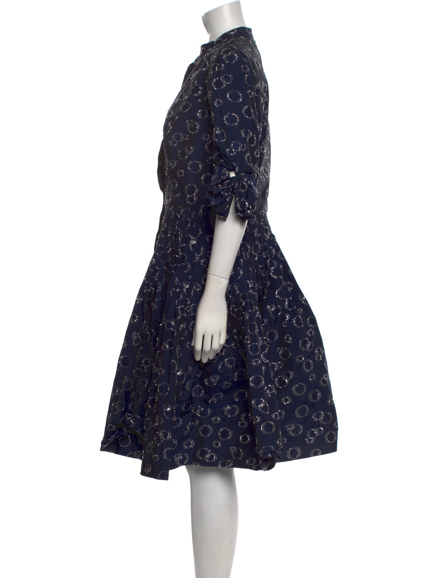 Carolina Herrera Floral Print Knee-Length Dress