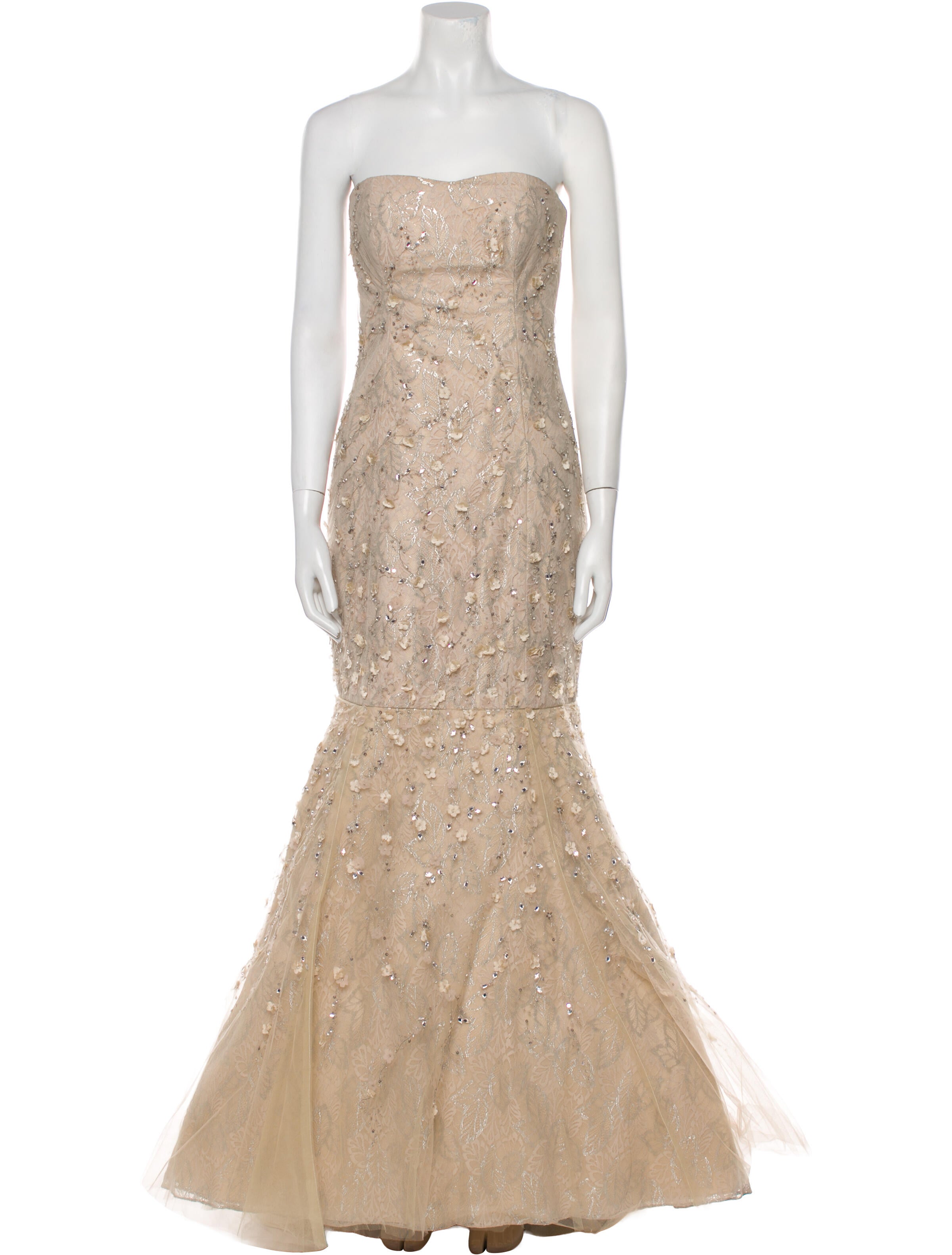 Carolina Herrera Strapless Long Dress