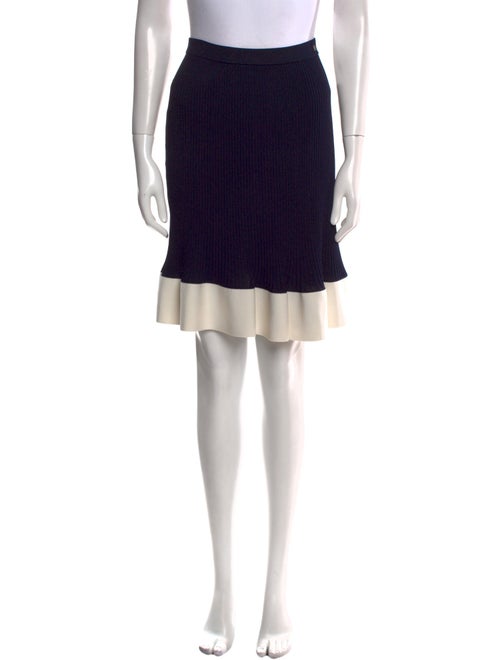 Carolina Herrera Striped Knee-Length Skirt