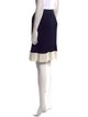 Carolina Herrera Striped Knee-Length Skirt
