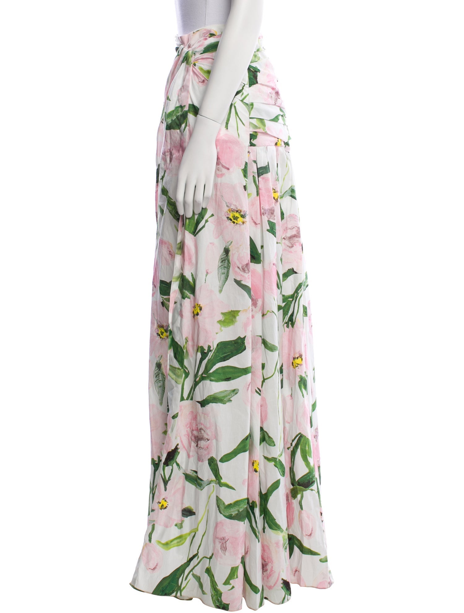 Carolina Herrera Floral Print Long Skirt