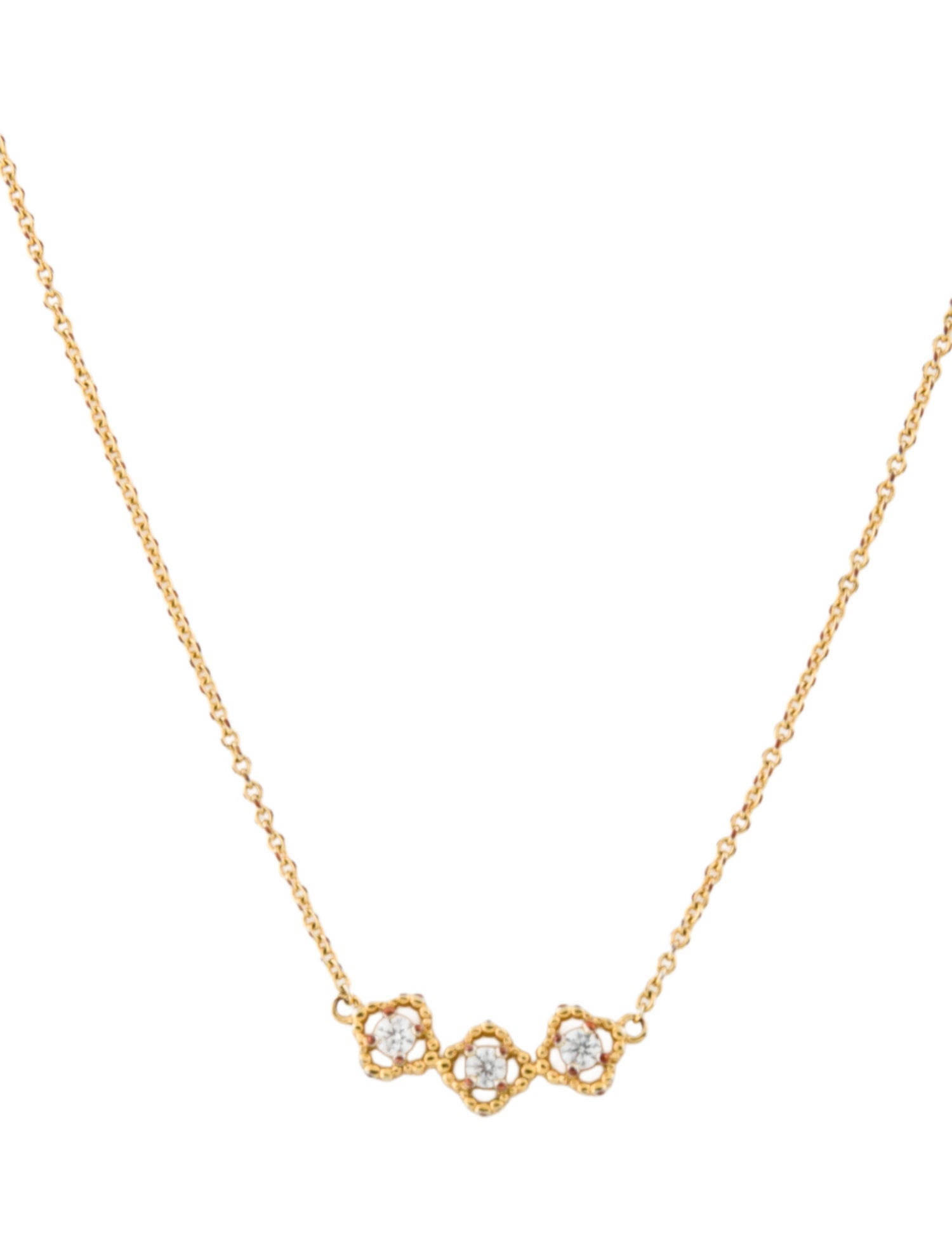 Carolina Herrera Dainty Crystal Pendant Necklace