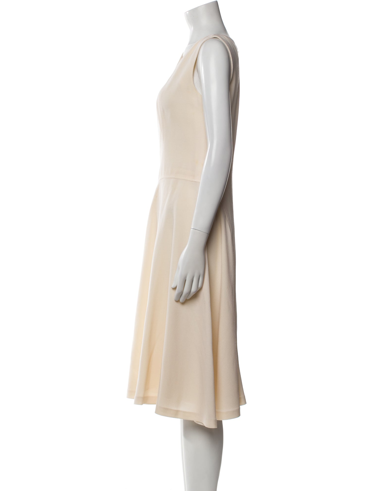 Carolina Herrera Virgin Wool Midi Length Dress