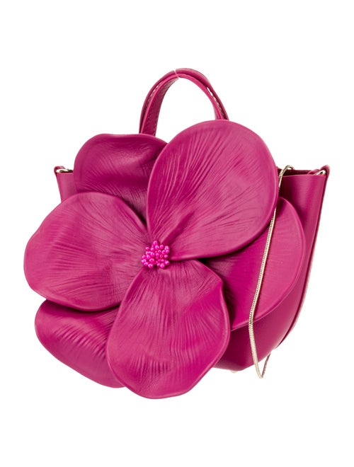 Carolina Herrera Leather Top Handle Bag