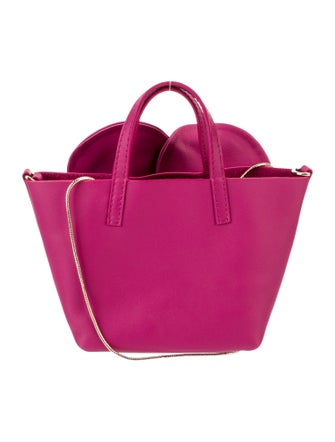 Carolina Herrera Leather Top Handle Bag