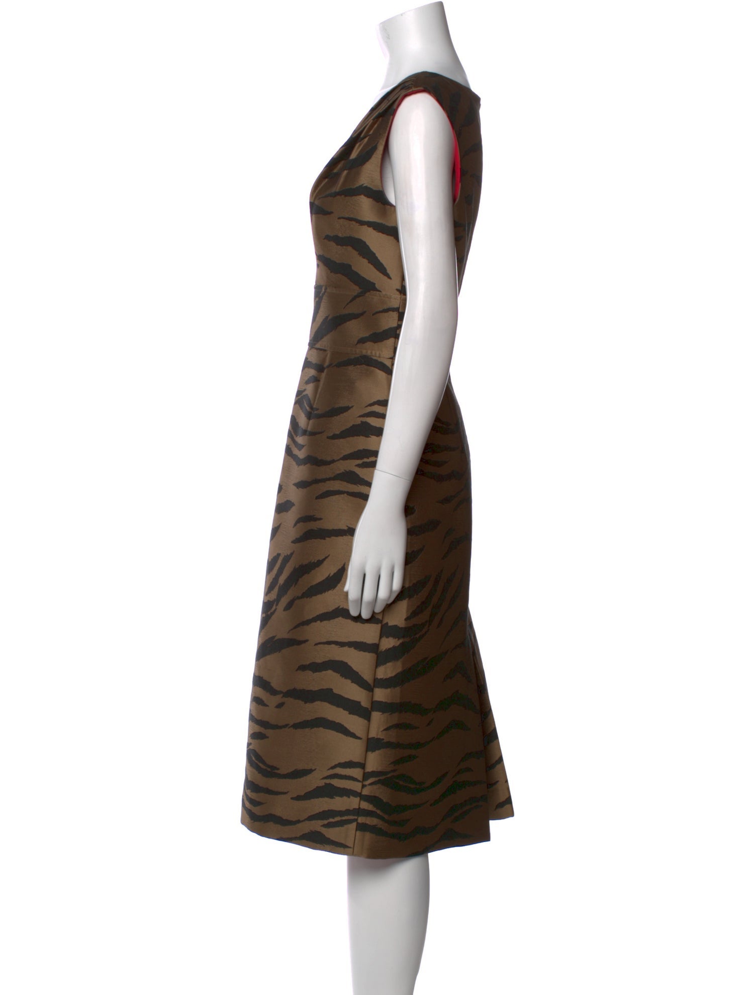 Carolina Herrera Silk Midi Length Dress