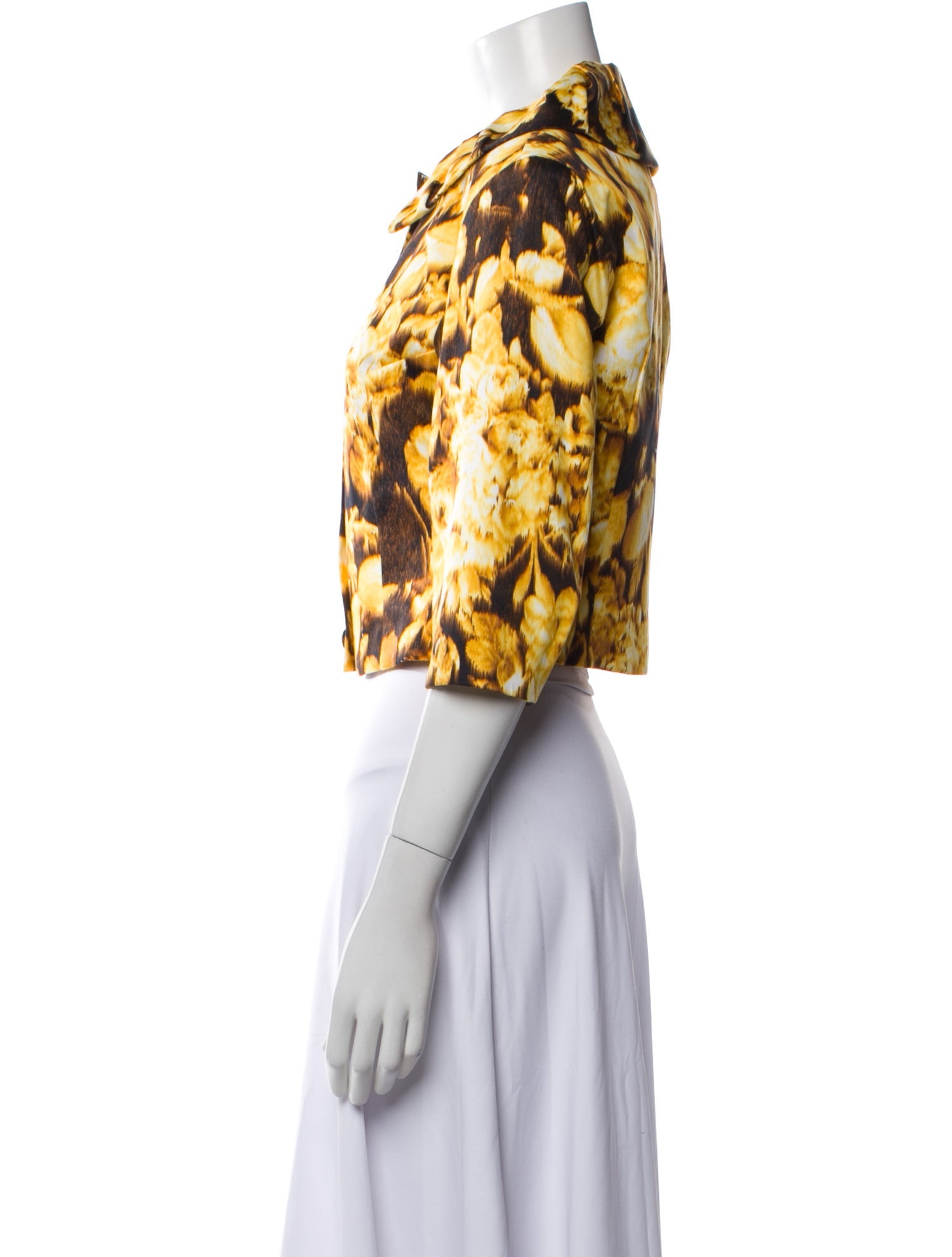 Carolina Herrera Floral Print Evening Jacket