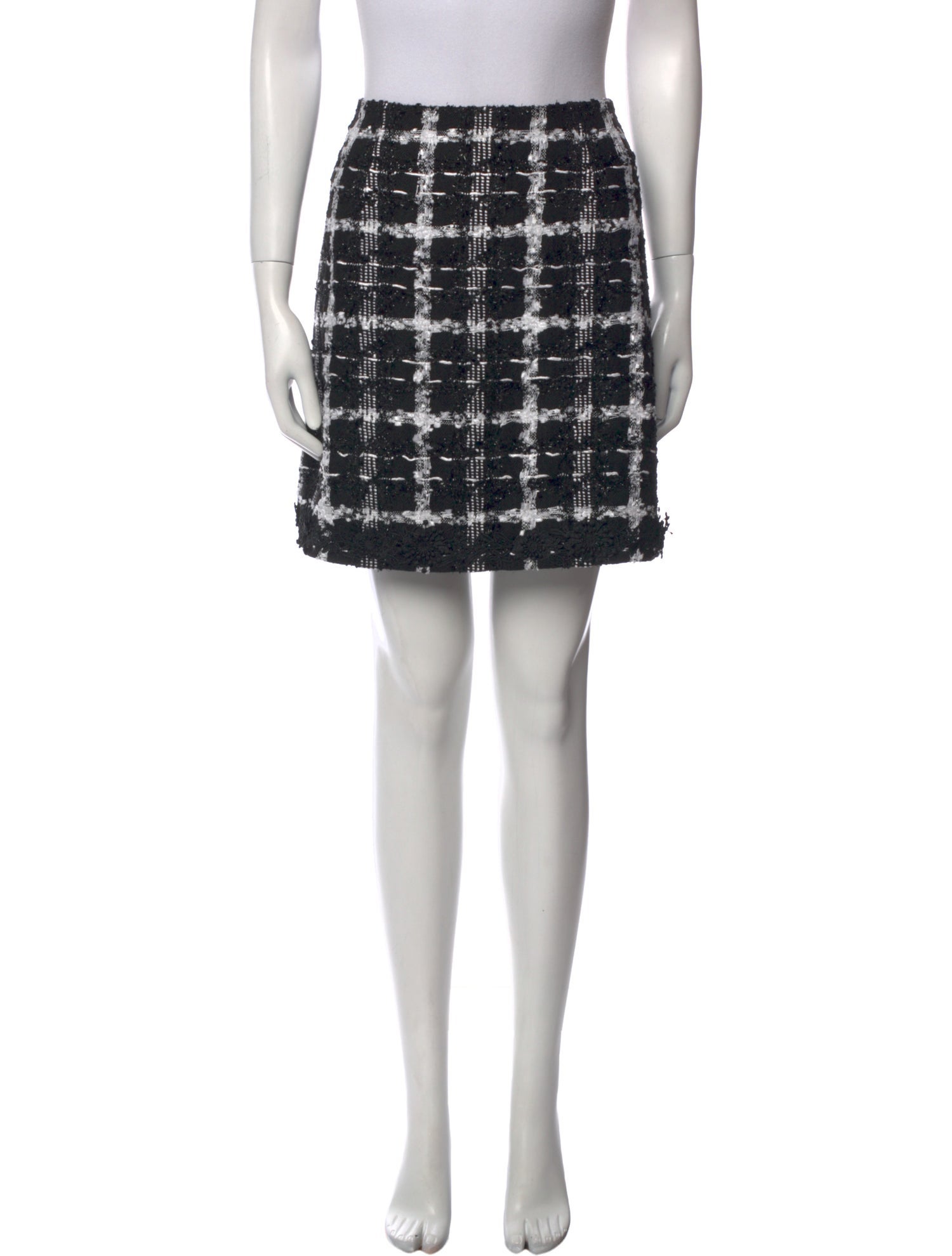 Carolina Herrera Plaid Print Mini Skirt w/ Tags