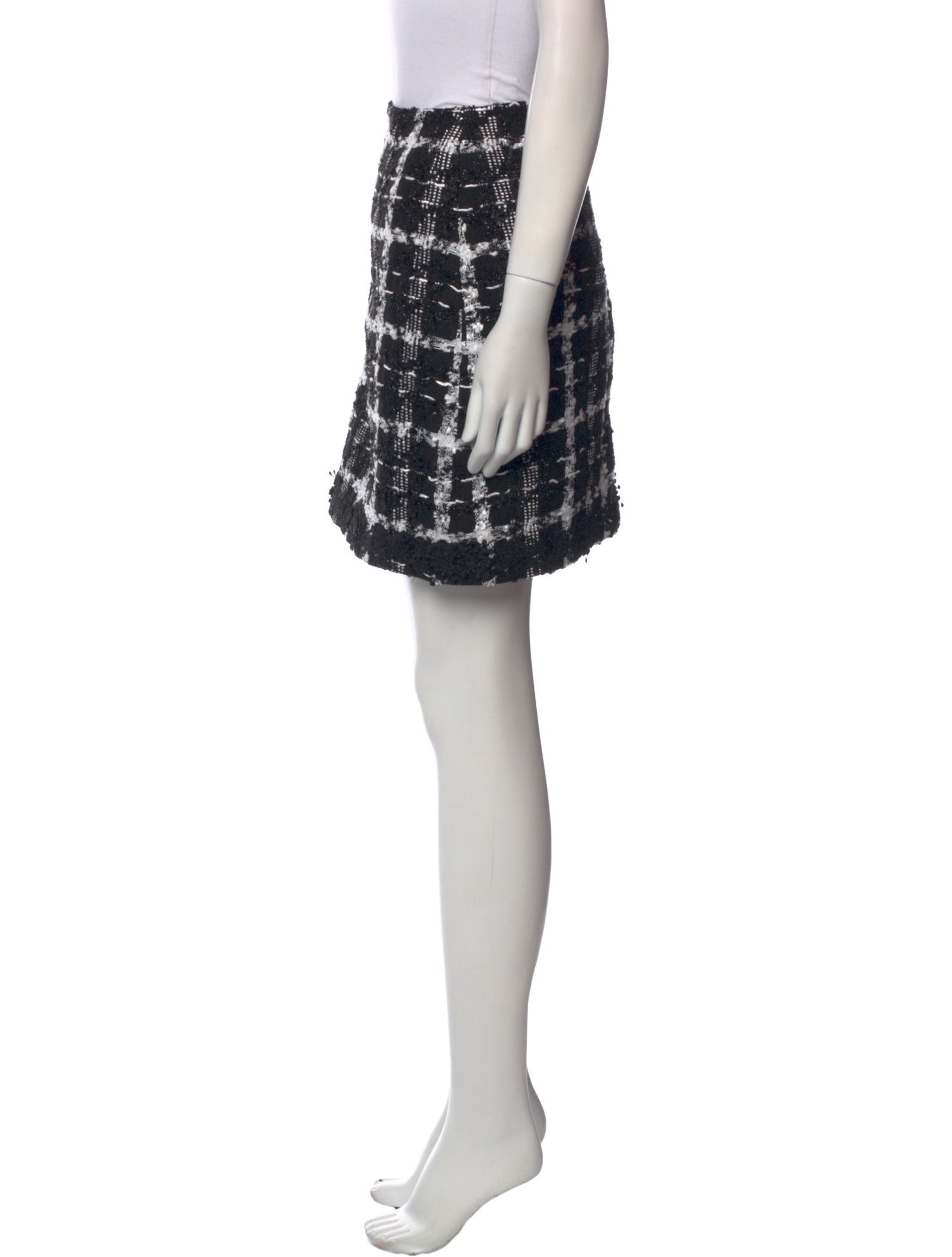 Carolina Herrera Plaid Print Mini Skirt w/ Tags