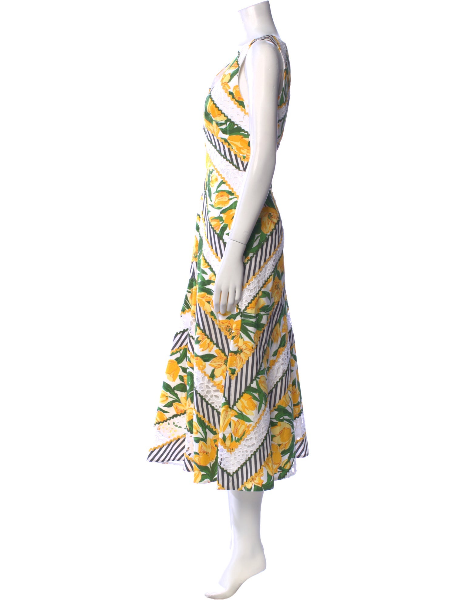 Carolina Herrera Printed Midi Length Dress