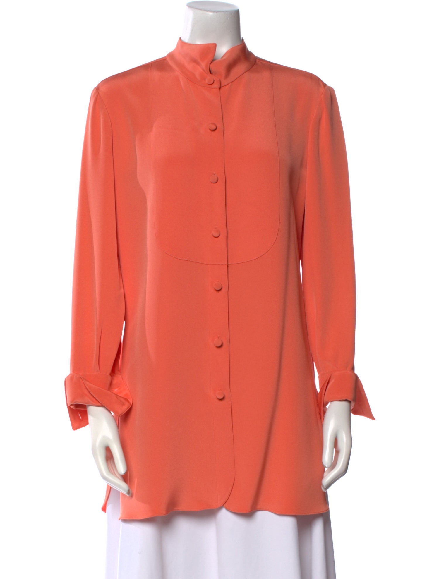 Carolina Herrera Mock Neck Long Sleeve Tunic