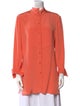 Carolina Herrera Mock Neck Long Sleeve Tunic
