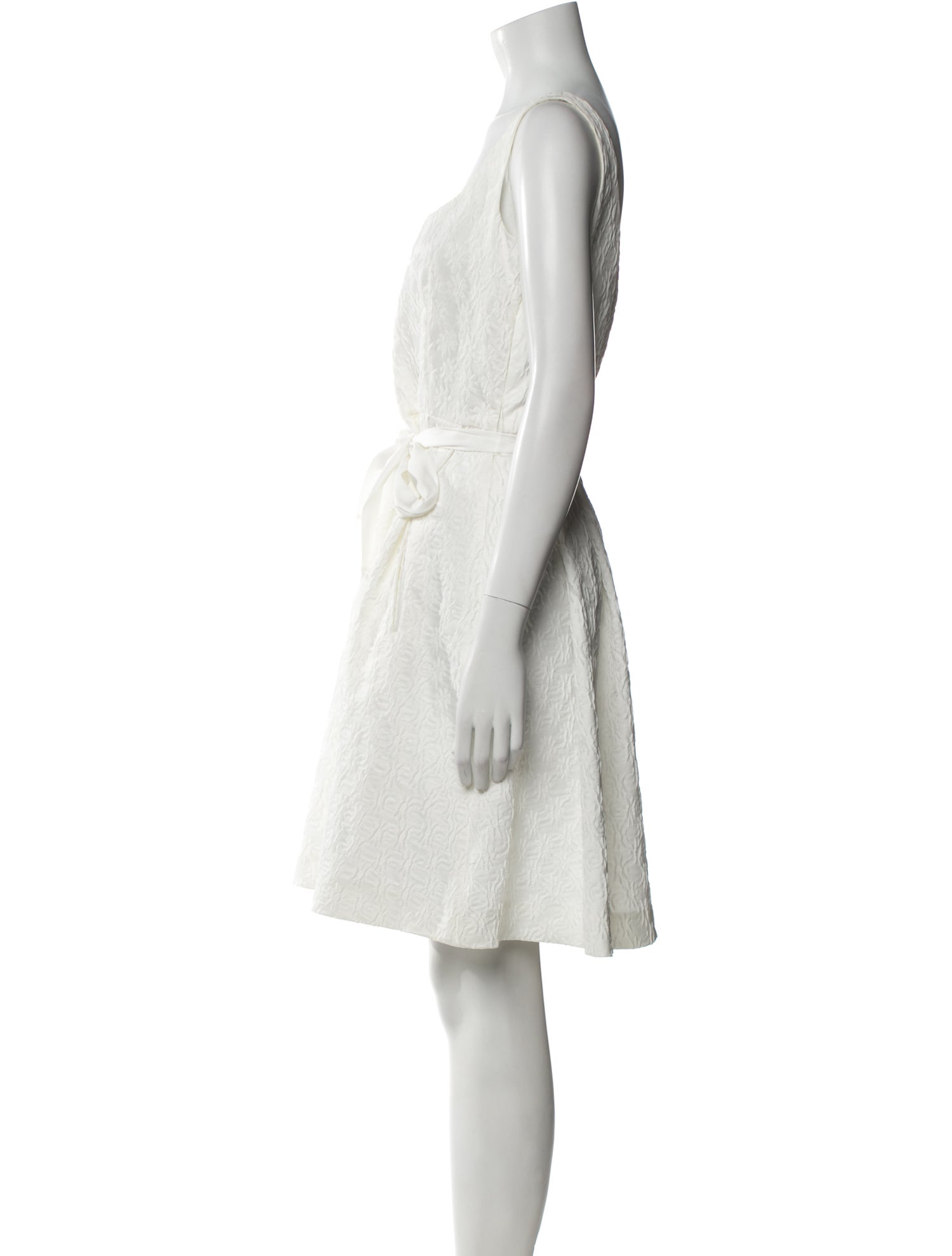 Carolina Herrera Scoop Neck Knee-Length Dress