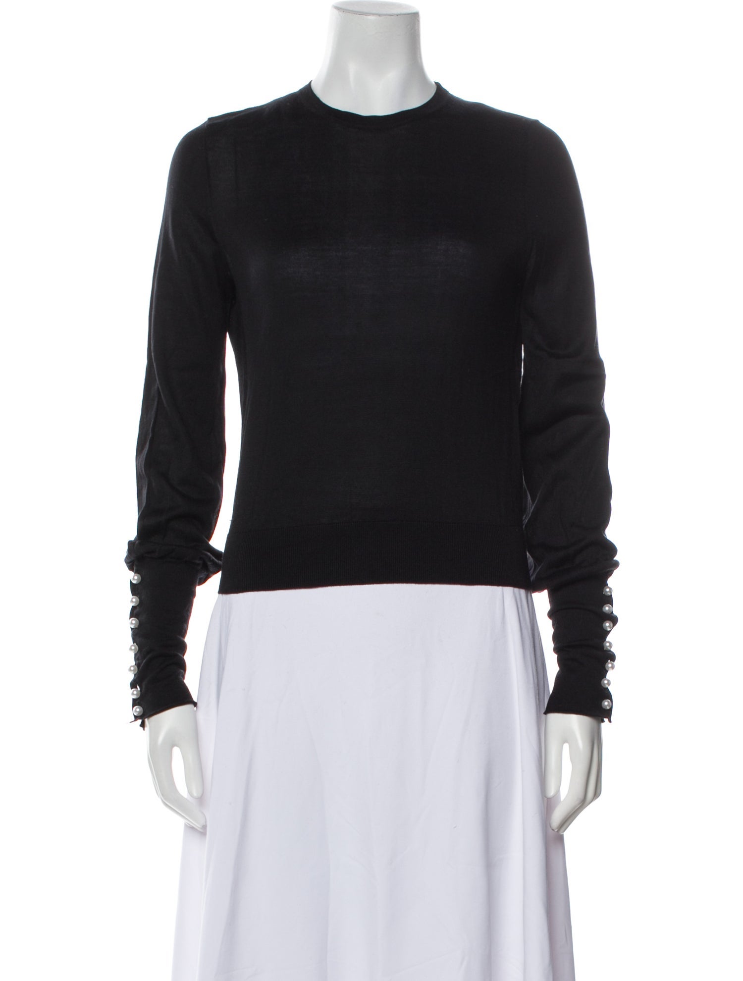 Carolina Herrera Silk Crew Neck Sweater