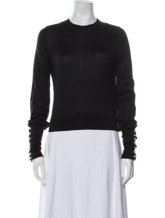 Carolina Herrera Silk Crew Neck Sweater