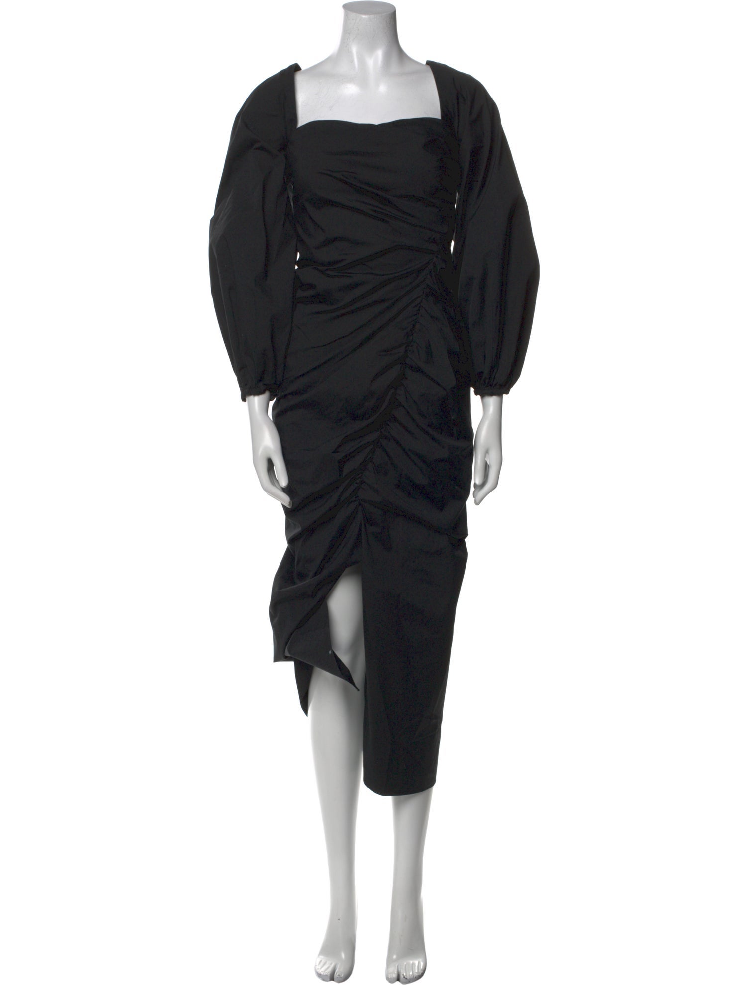 Carolina Herrera Square Neckline Long Dress