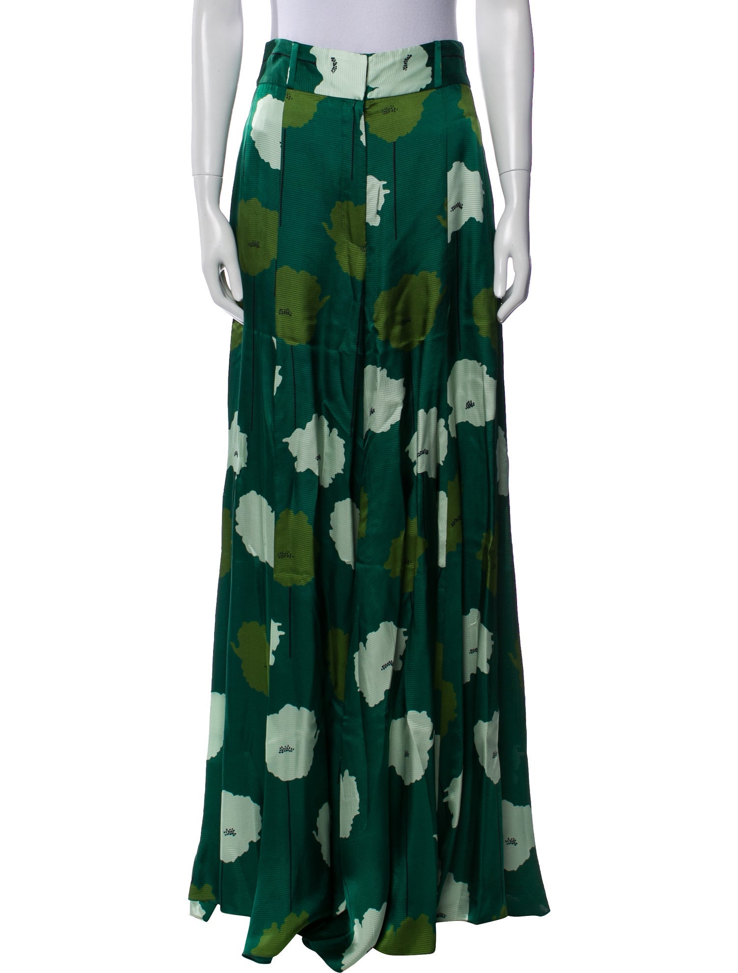 Carolina Herrera Silk Wide Leg Pants w/ Tags