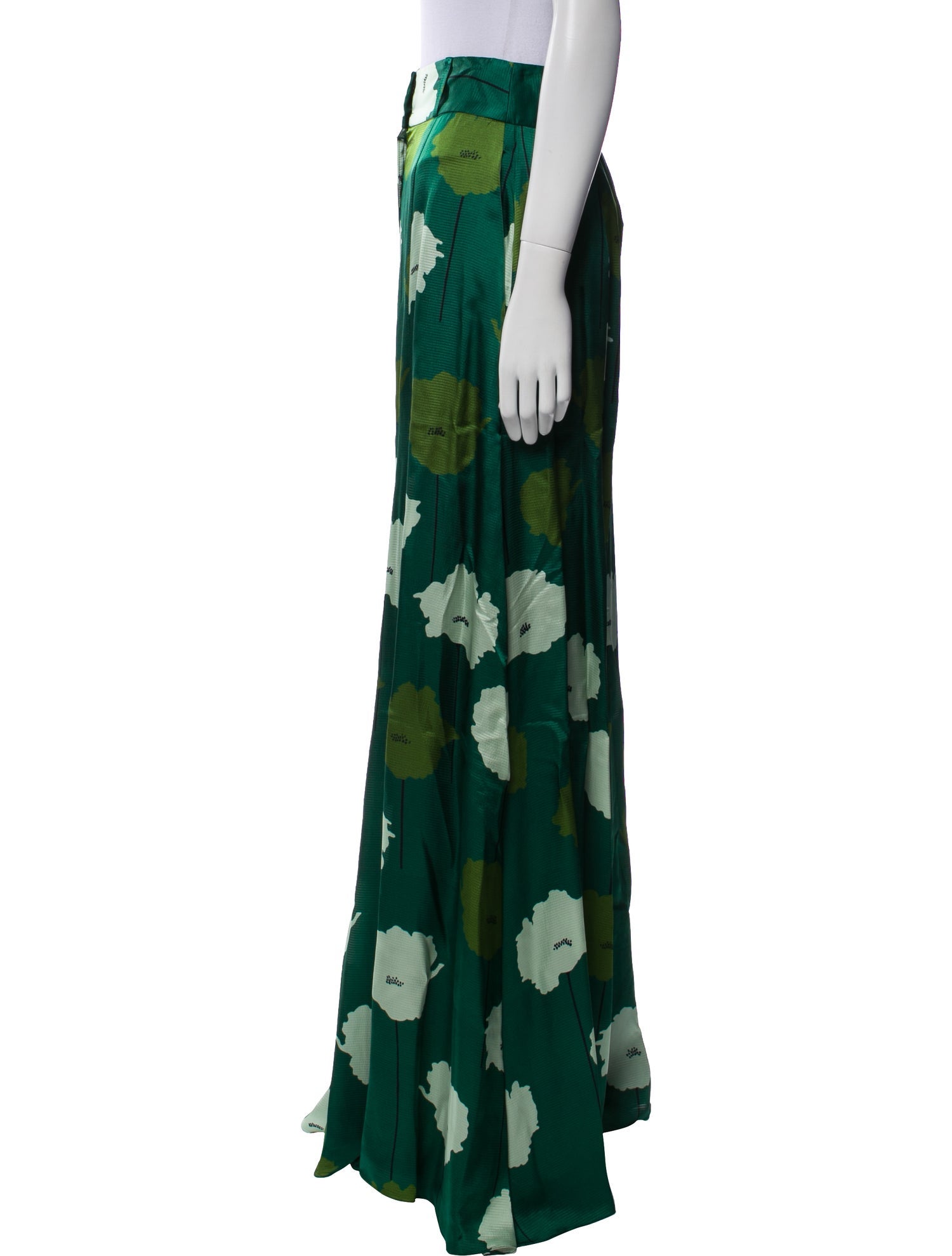 Carolina Herrera Silk Wide Leg Pants w/ Tags