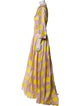 Carolina Herrera Polka Dot Print Long Dress