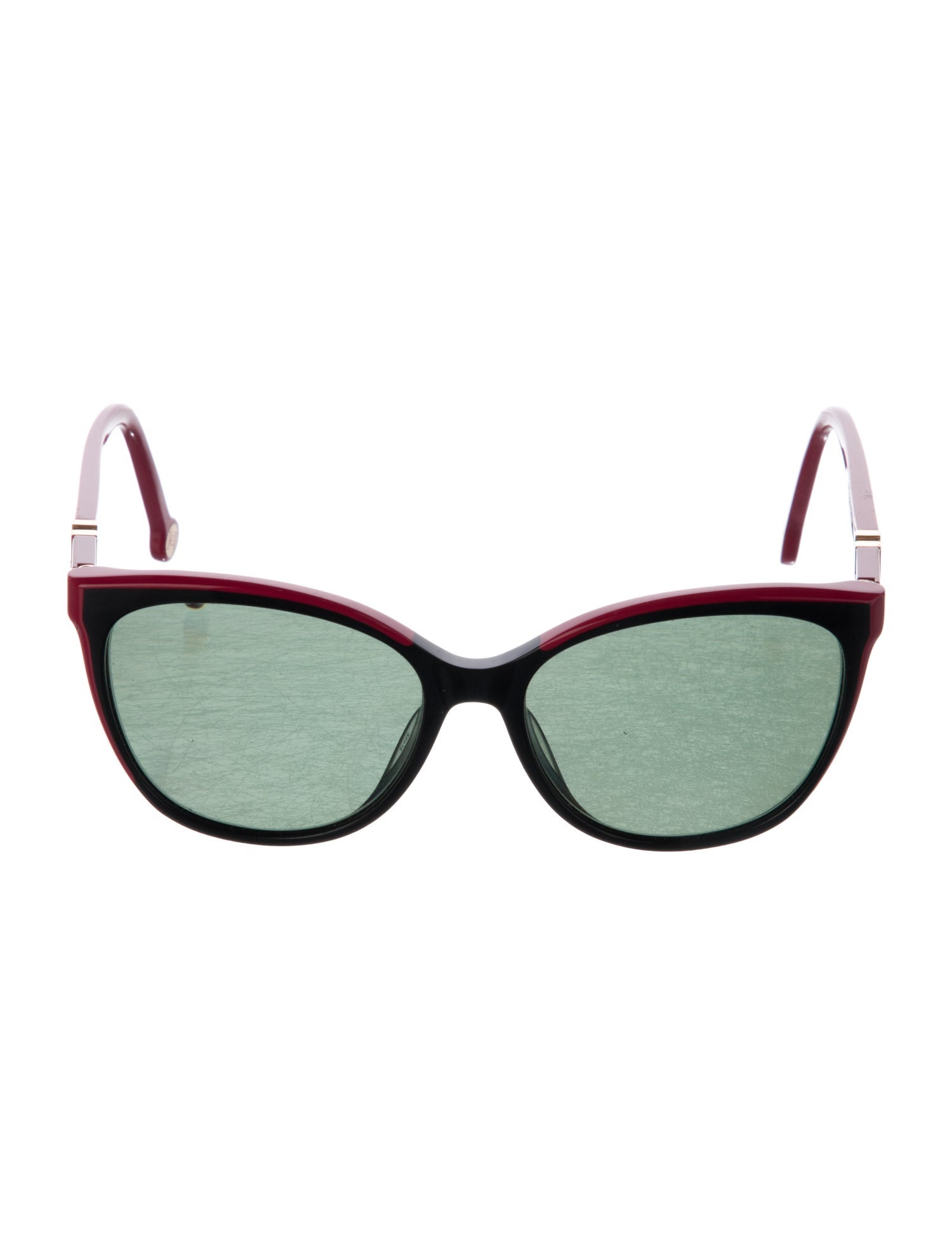 Carolina Herrera Signature Logo Cat-Eye Sunglasses