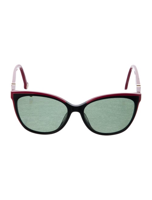 Carolina Herrera Signature Logo Cat-Eye Sunglasses