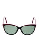 Carolina Herrera Signature Logo Cat-Eye Sunglasses
