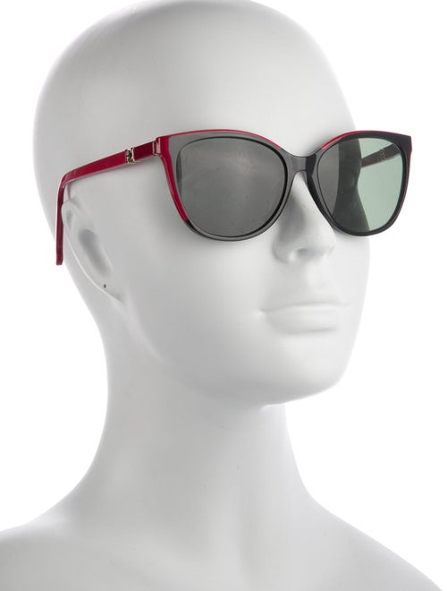 Carolina Herrera Signature Logo Cat-Eye Sunglasses