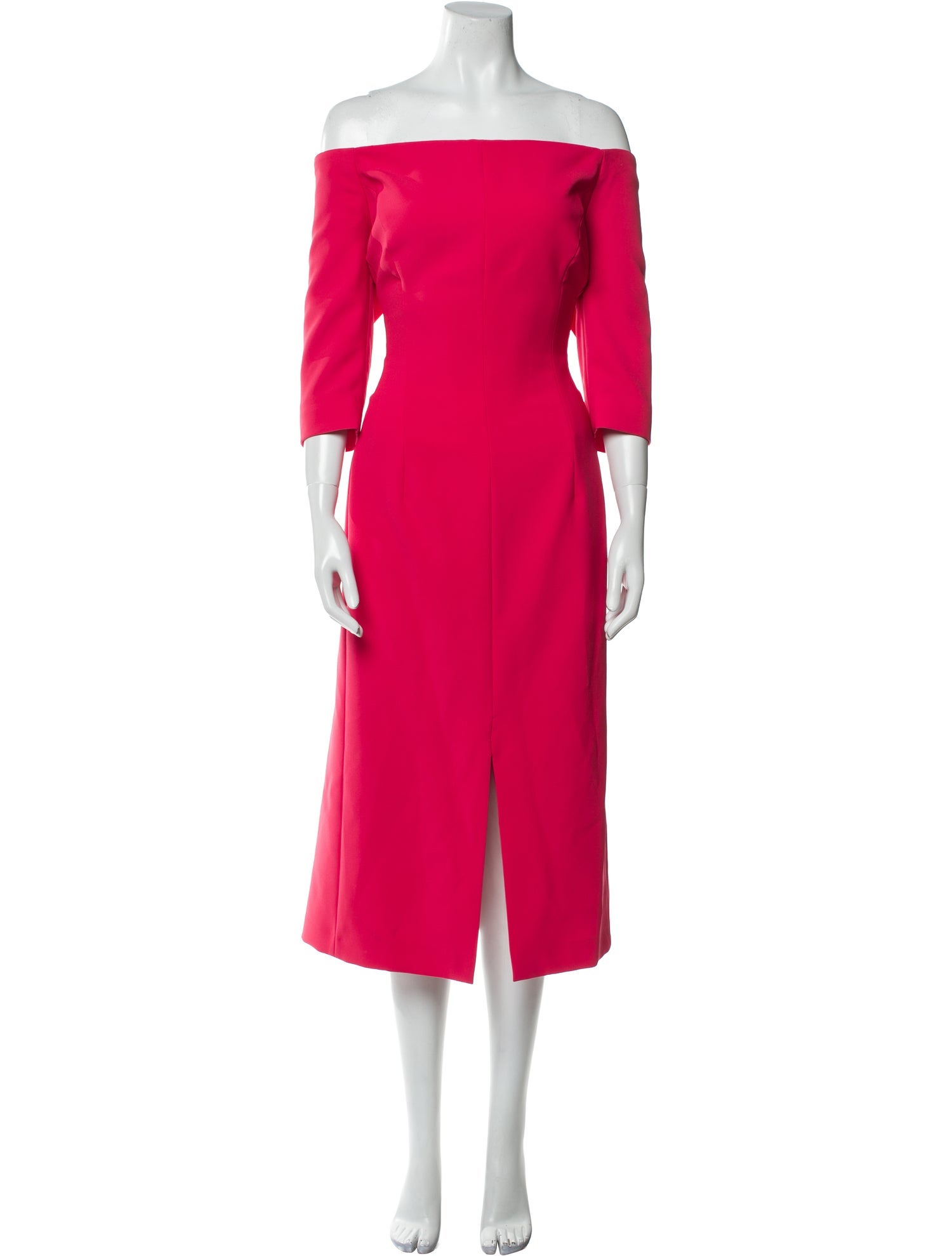 Carolina Herrera Off-The-Shoulder Midi Length Dress