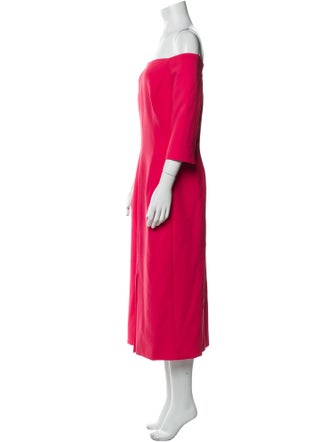 Carolina Herrera Off-The-Shoulder Midi Length Dress
