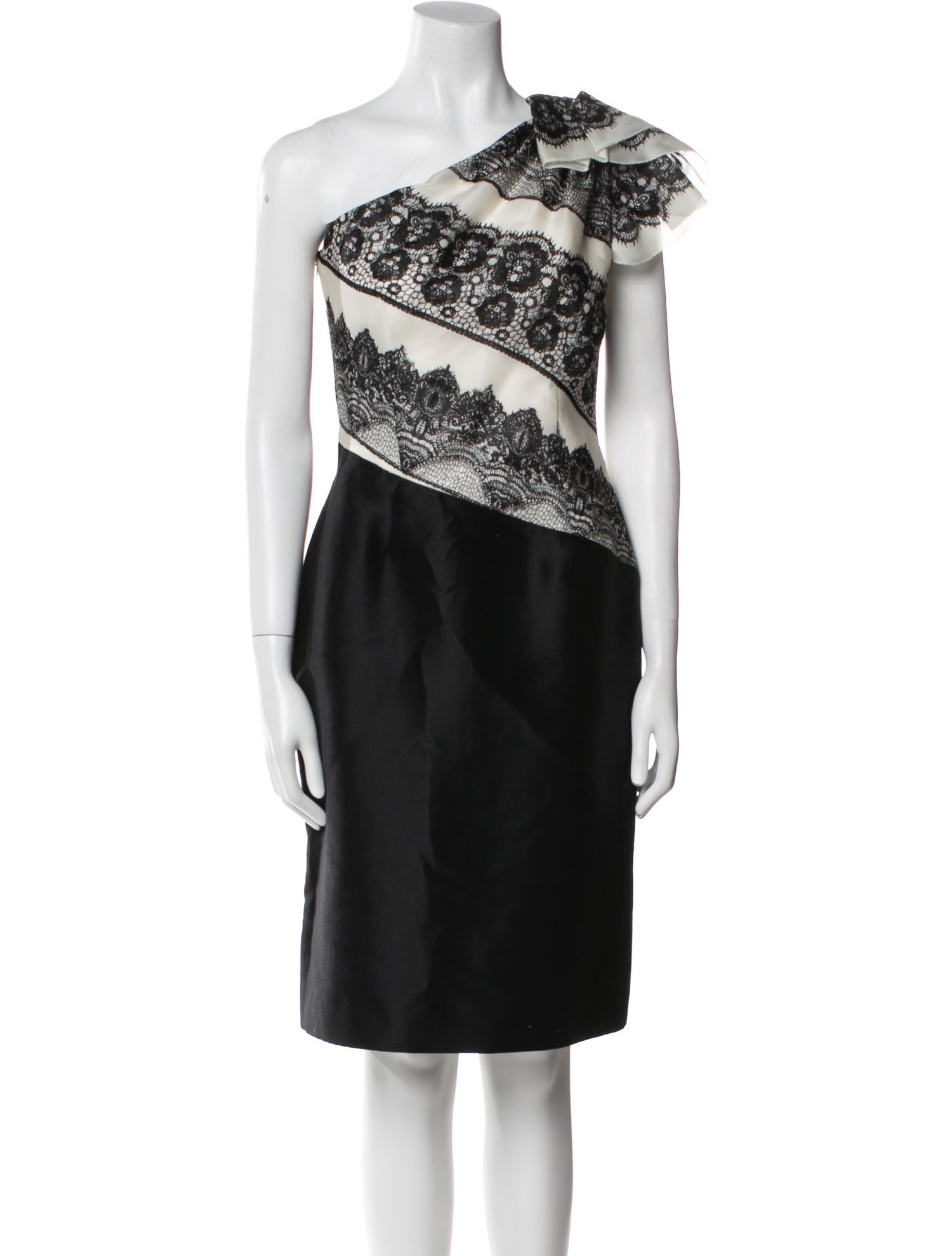 Carolina Herrera Silk Knee-Length Dress